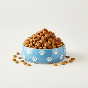 Premium dog food made with real meat and balanced nutrition for puppies, adult dogs, and senior dogs for everyday health and vitality