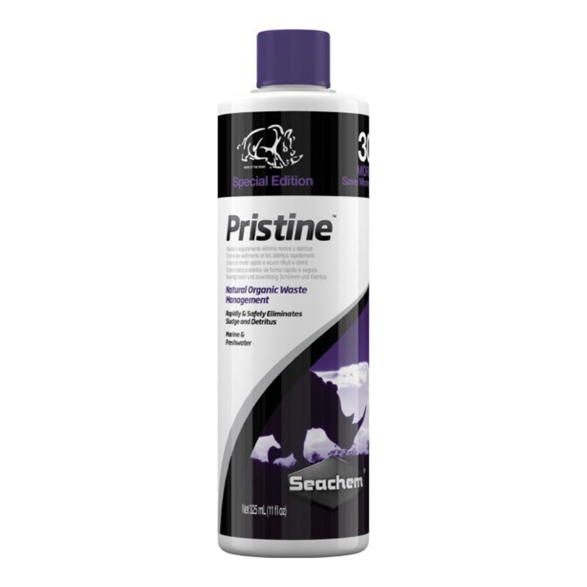 Seachem Laboratories Pristine Biological Conditioner 1ea/325Ml/11Oz Bonus Size - Pets Perfect