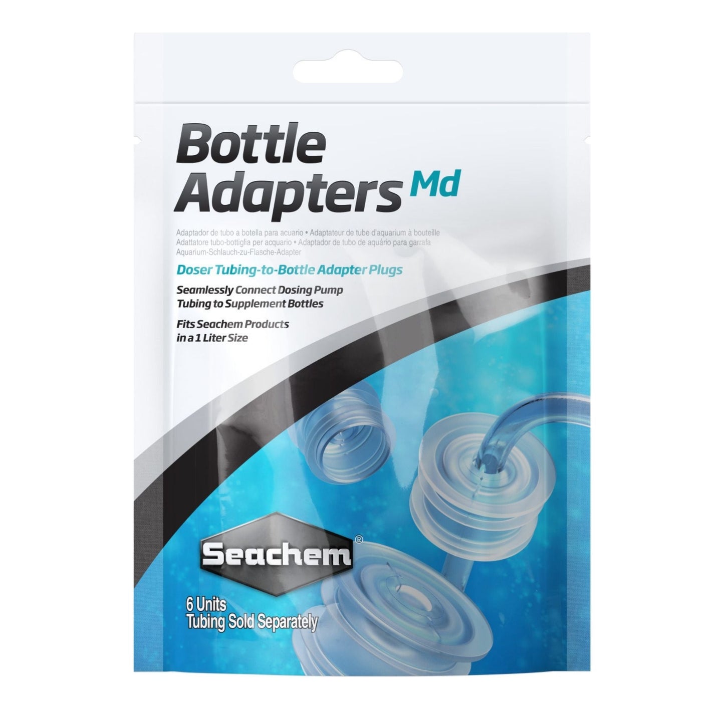 Seachem Laboratories Bottle Adapters Doser Tubing-to-Bottle Adapter Plugs 1ea/MD