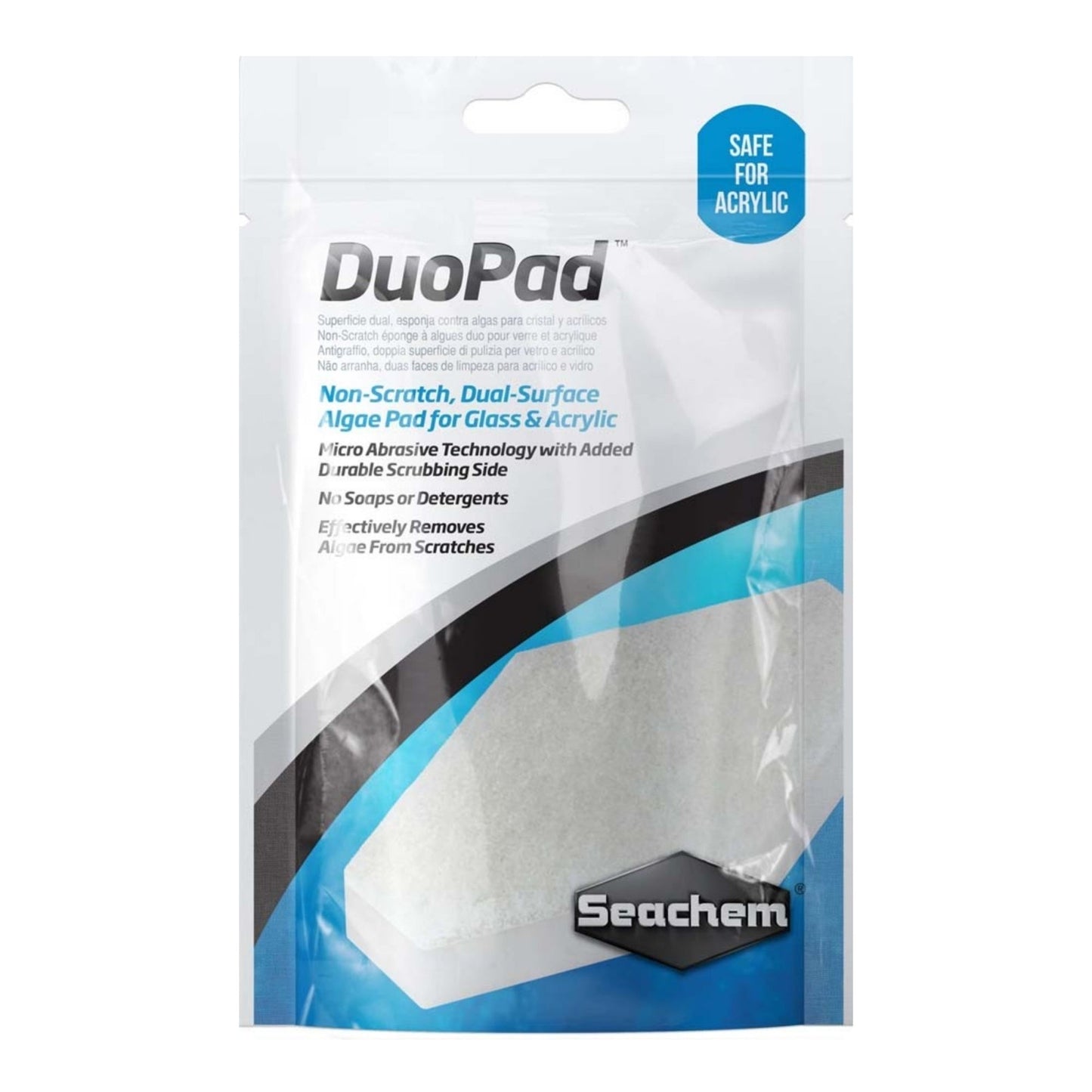 Seachem Laboratories DuoPad for Glass Acrylic Aquariums White, 1ea - Pets Perfect