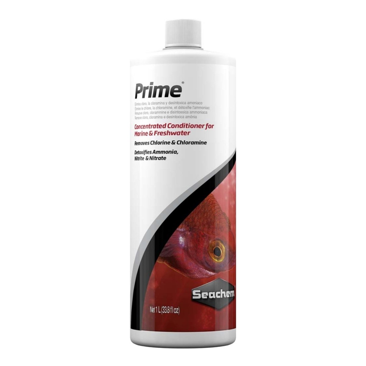 Seachem Laboratories Prime Ammonia Detoxifier 1ea/1L/34 oz - Pets Perfect
