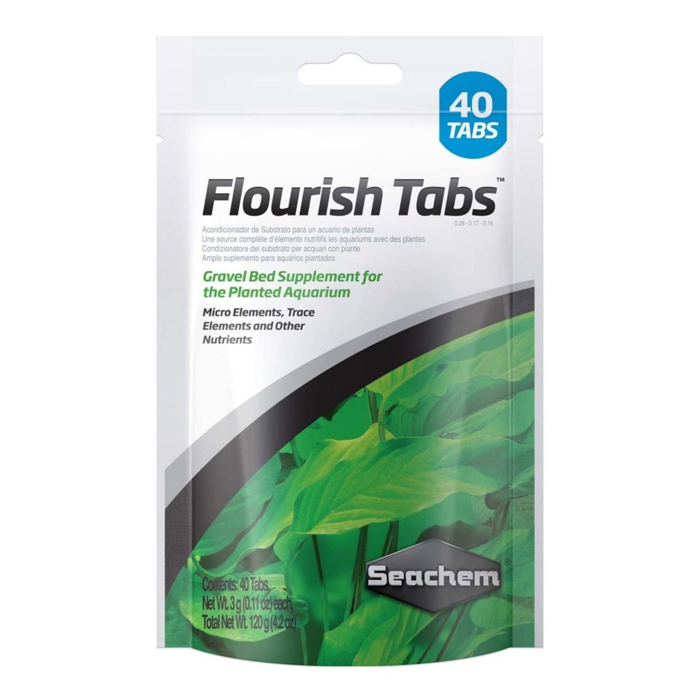 Seachem Laboratories Flourish Tabs Plant Supplement 4.2 oz, 40 ct