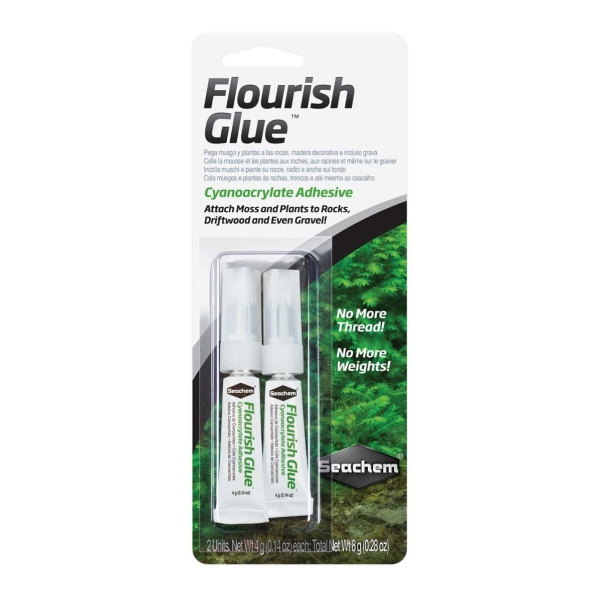 Seachem Laboratories Flourish Glue Cyanoacrylate Adhesive Clear, 1ea/4 g, 2 ct - Pets Perfect