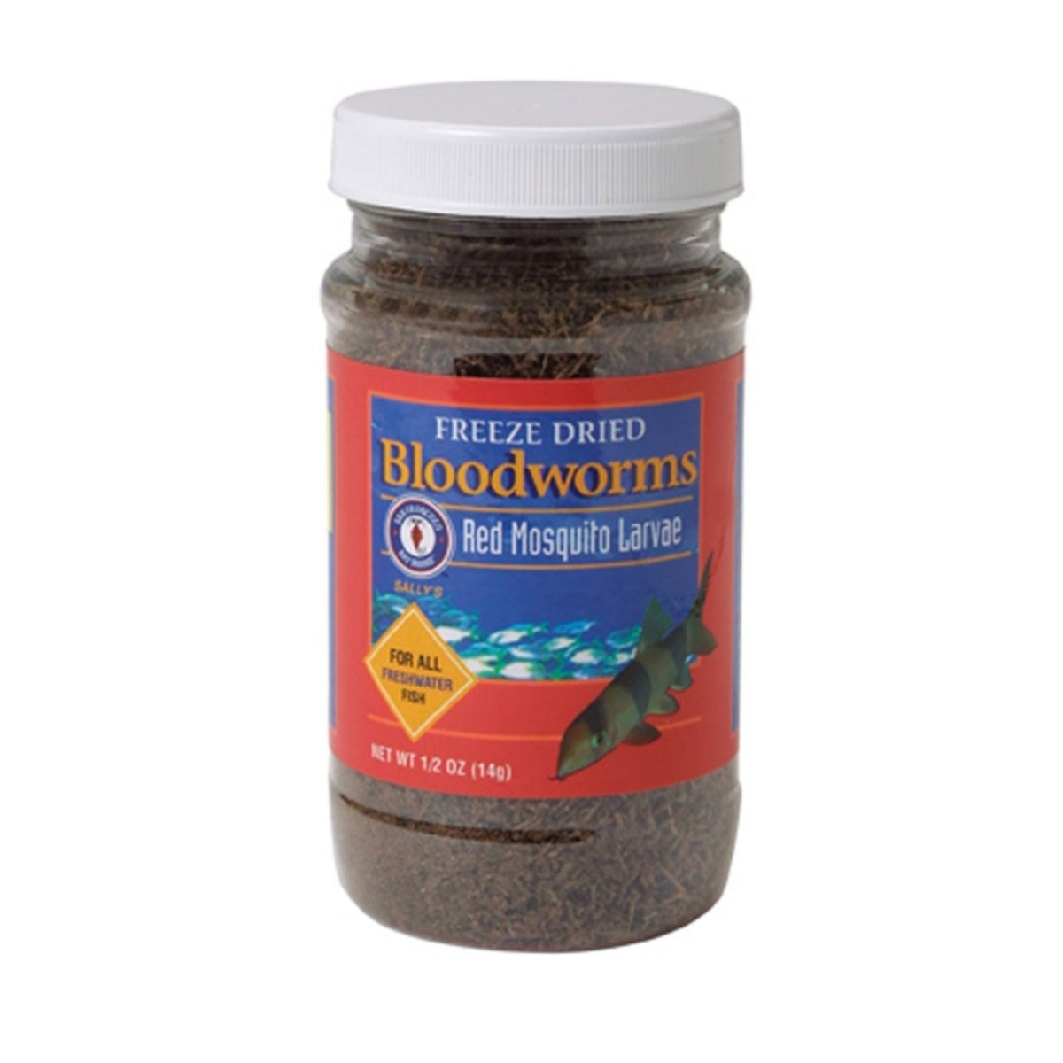 San Francisco Bay Brand Bloodworms Freeze-Dried Fish Food, 0.5 oz - Pets Perfect