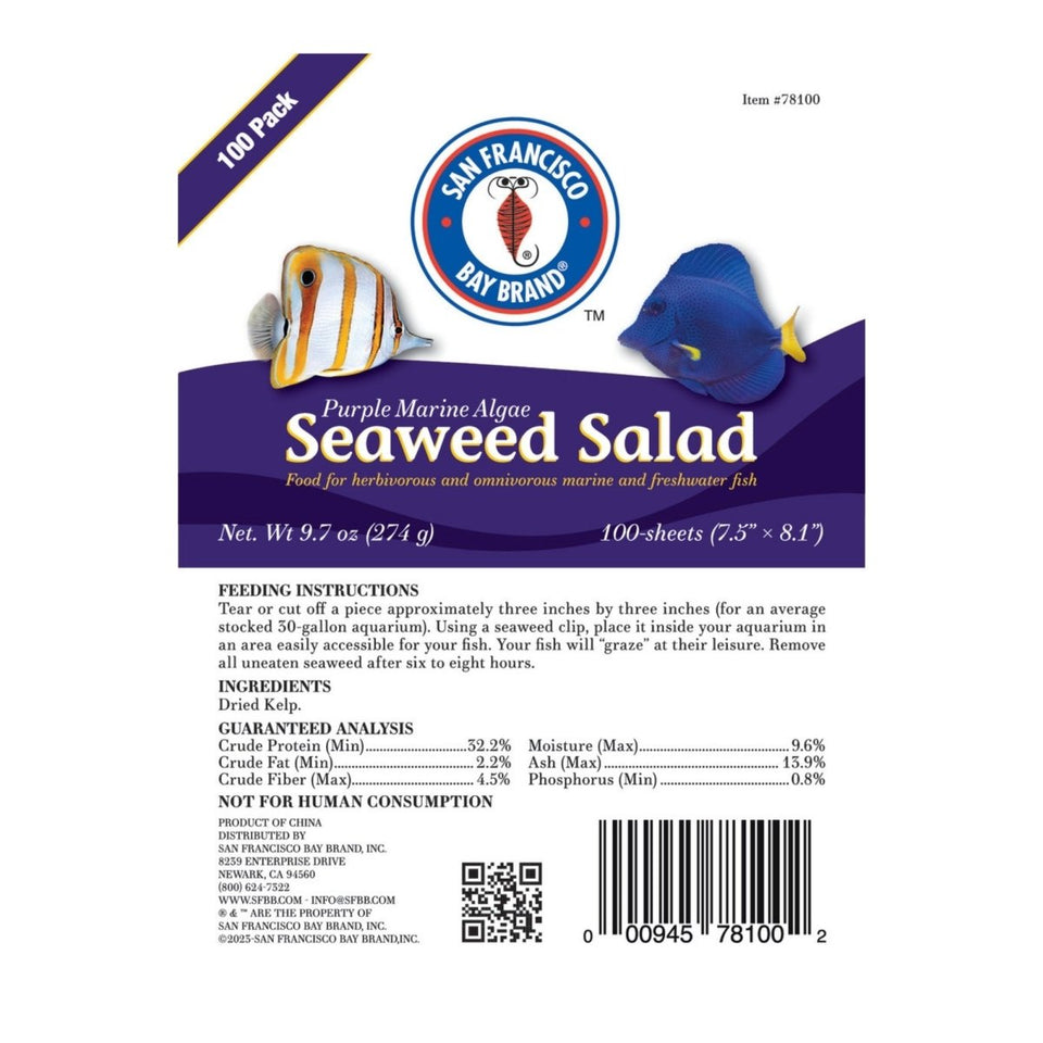 San Francisco Bay Brand Purple Marine Algae Seaweed Salad 100 ct