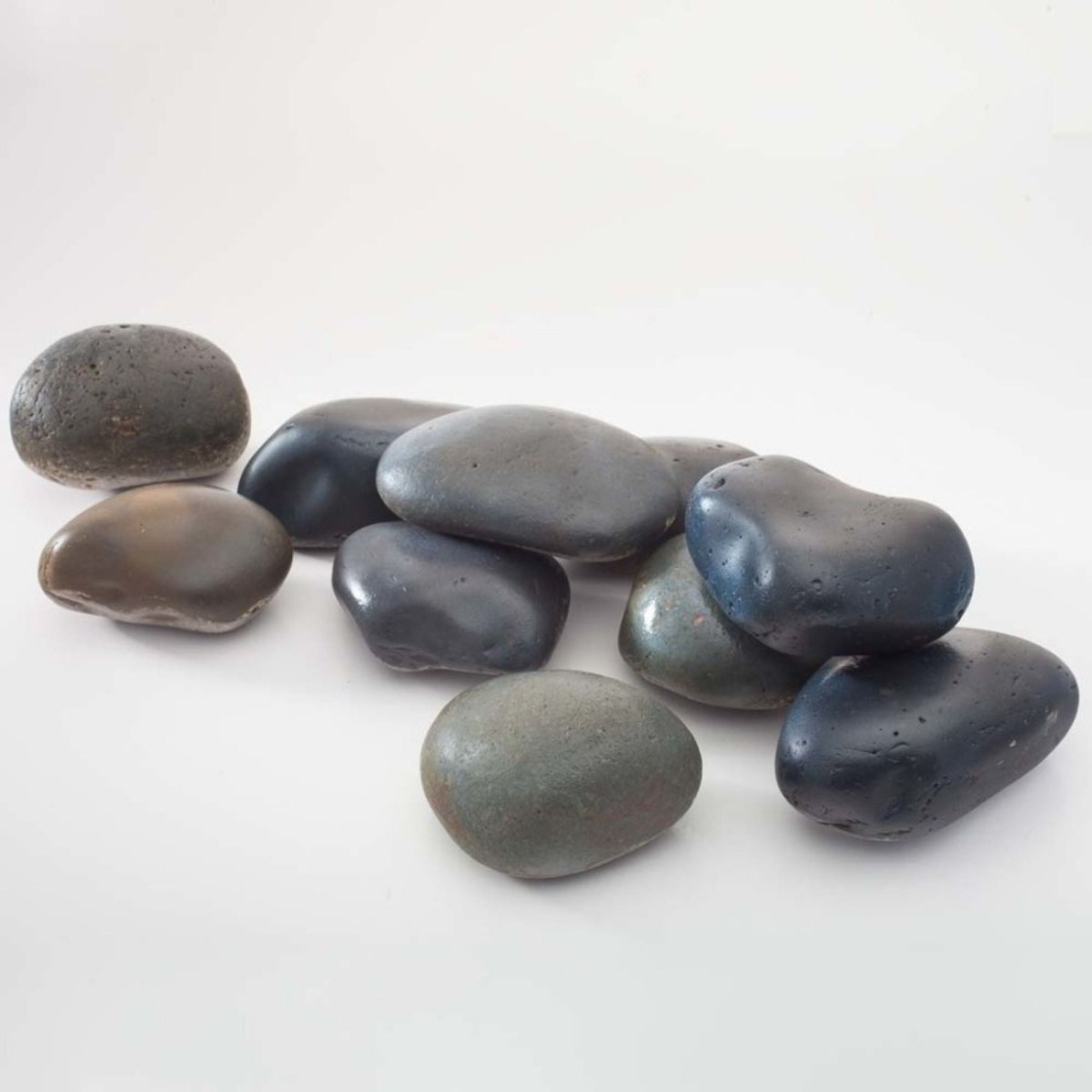 CaribSea Exotica River Rock, Black, 25 lb - Pets Perfect