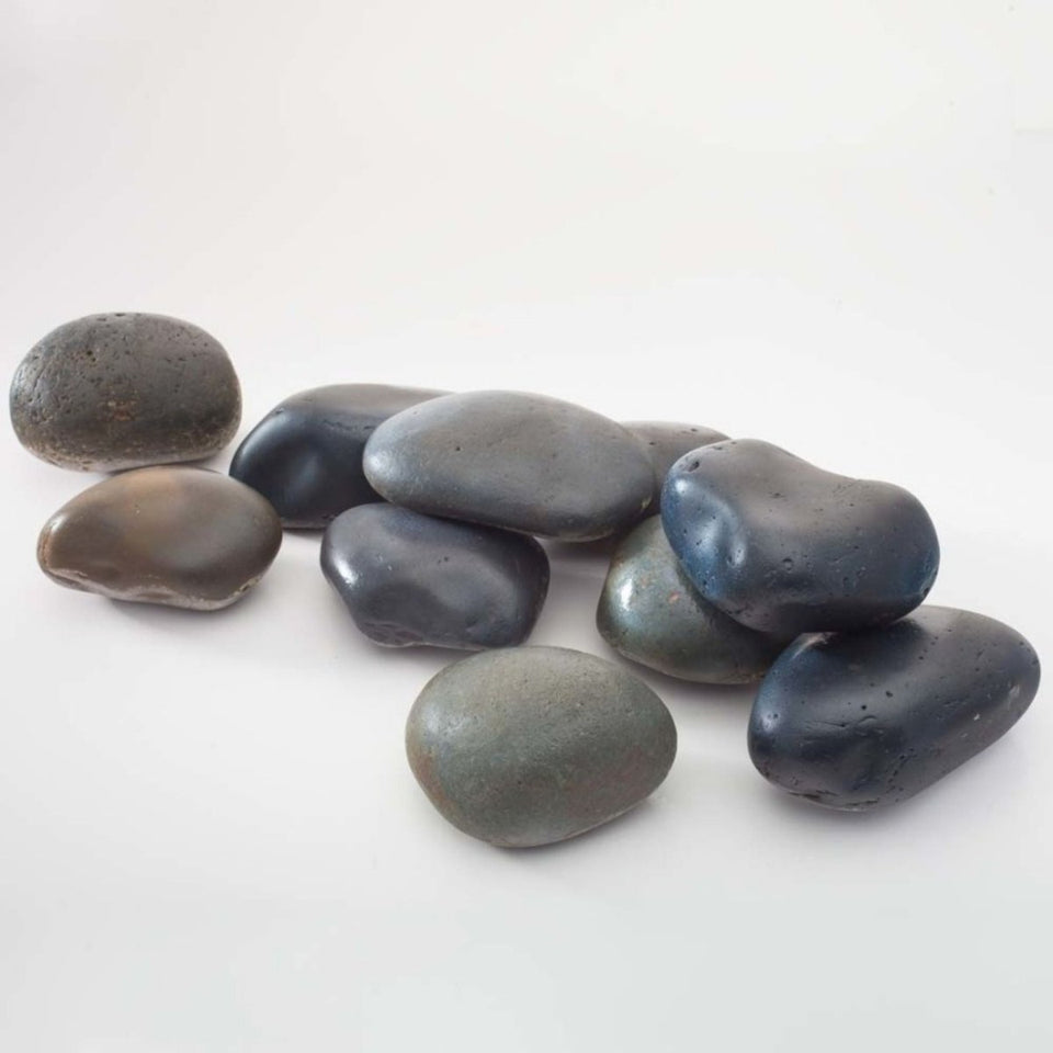 CaribSea Exotica River Rock, Black, 25 lb - Pets Perfect