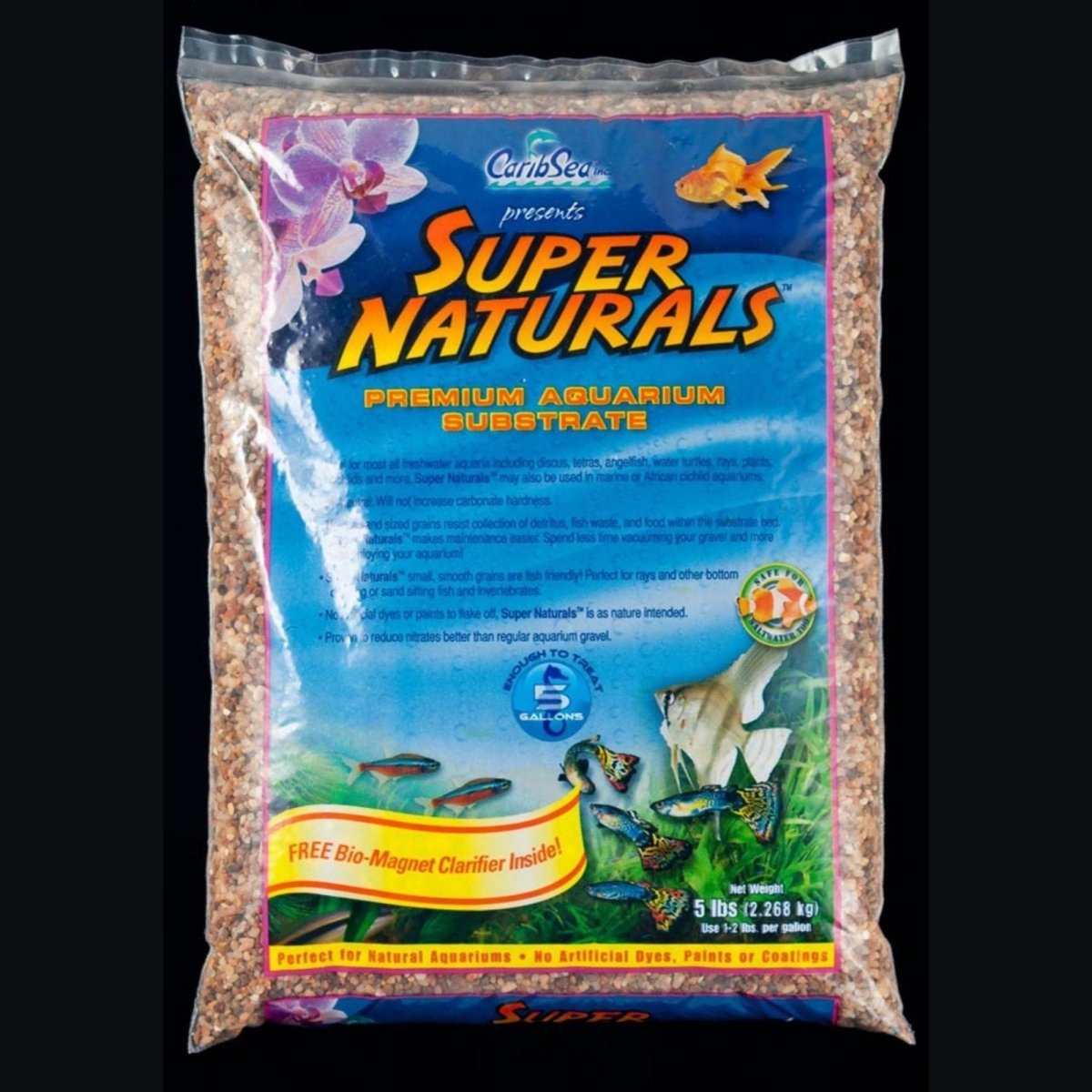 CaribSea Super Naturals Aquarium Gravel Peace River, 5 ct, 5 lb - Pets Perfect