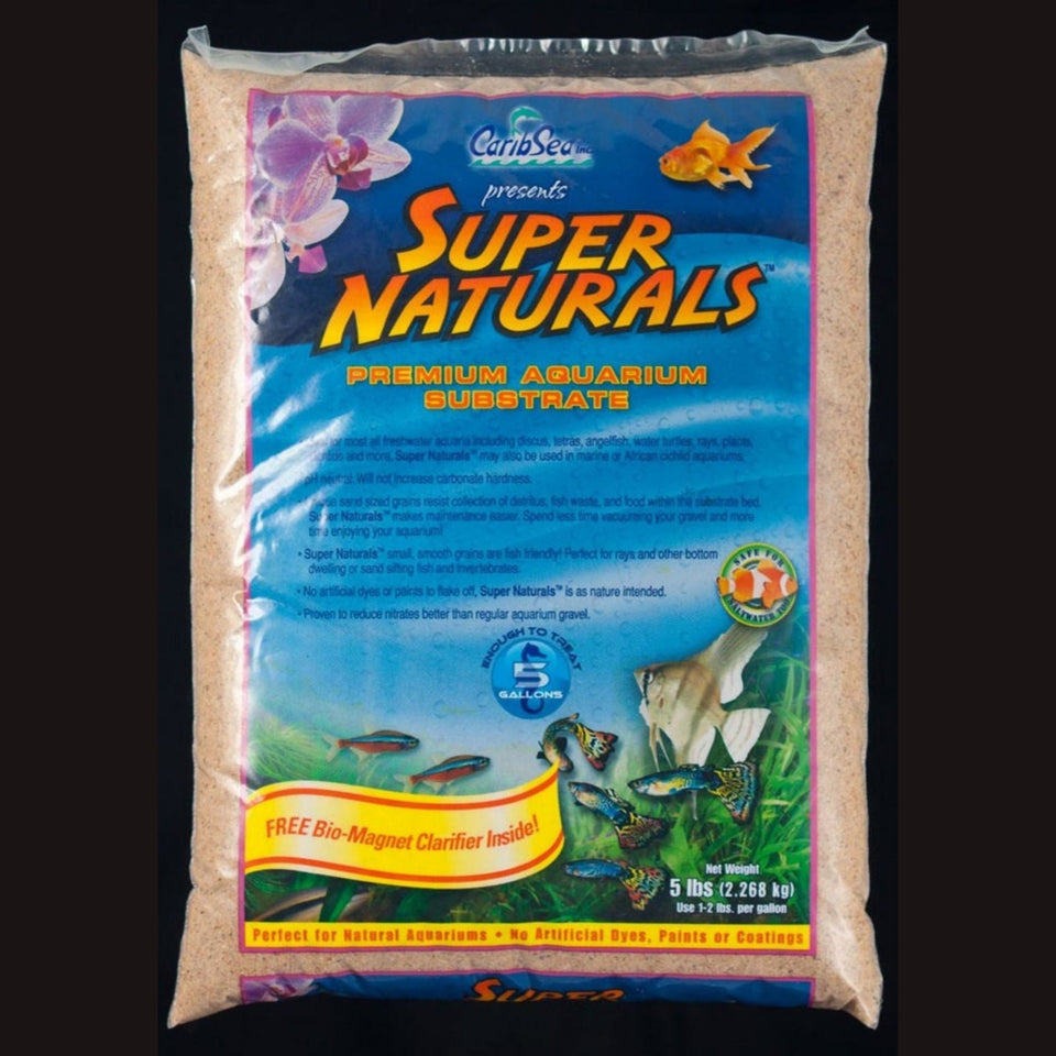 CaribSea Super Natural Aquascapes Aquarium Sand Sunset Gold, 5ea/5 lb