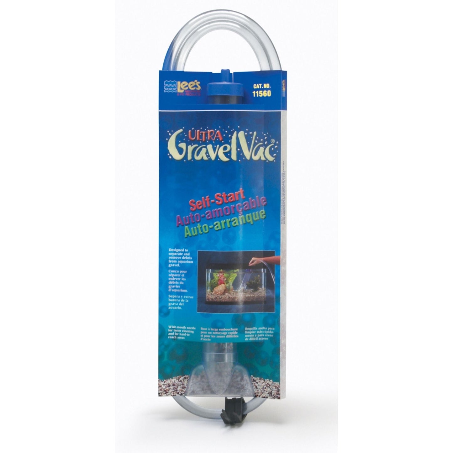 Lee's Aquarium & Pet Products Ultra GravelVac Self-Start Gravel Vacuum Cleaner with Nozzle & Clip 1ea/2In X 24 in, XL