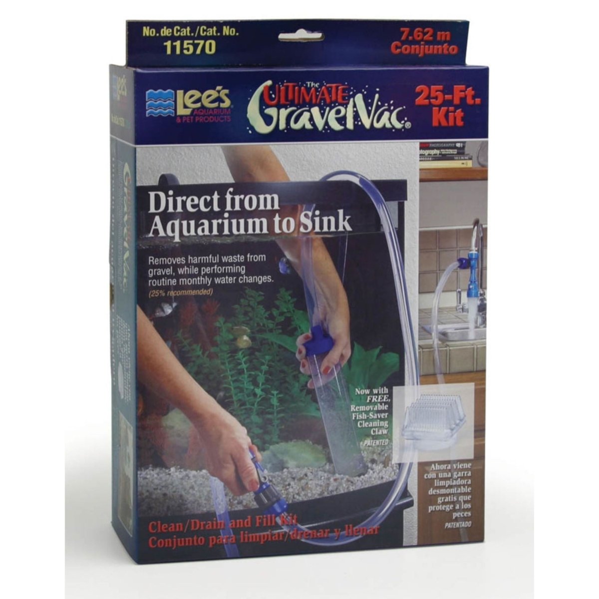 Lee's Aquarium & Pet Products The Ultimate Aquarium Gravel Vac Kit, 25 ft - Pets Perfect