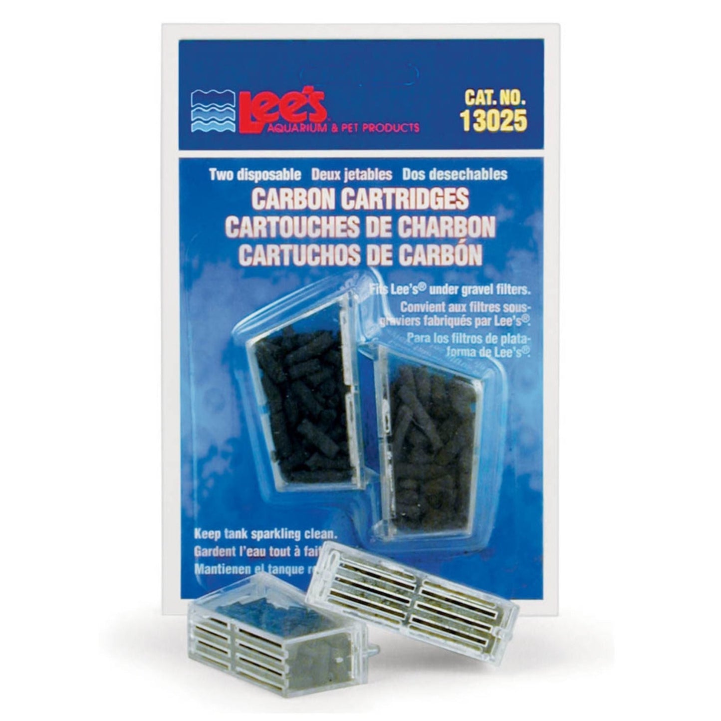 Lee's Aquarium & Pet Products Carbon Cartridges for Under Gravel Filters 1ea/2 pk