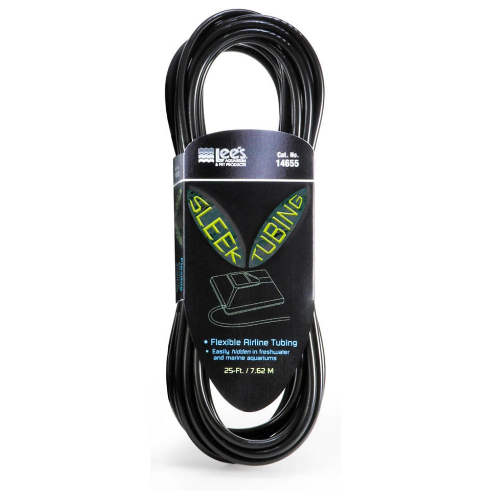 Lee's Aquarium & Pet Products Sleek Flex Sleeve Tubing Black, 1ea/3/16 In X 25 ft