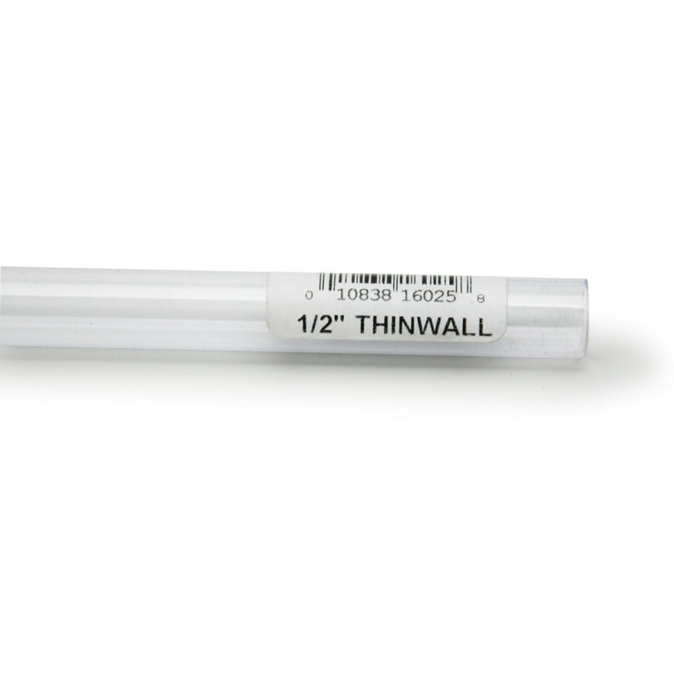 Lee's Aquarium & Pet Products Thinwall Rigid Aquarium Tubing Clear, 1ea/1/2 In X 36 in.