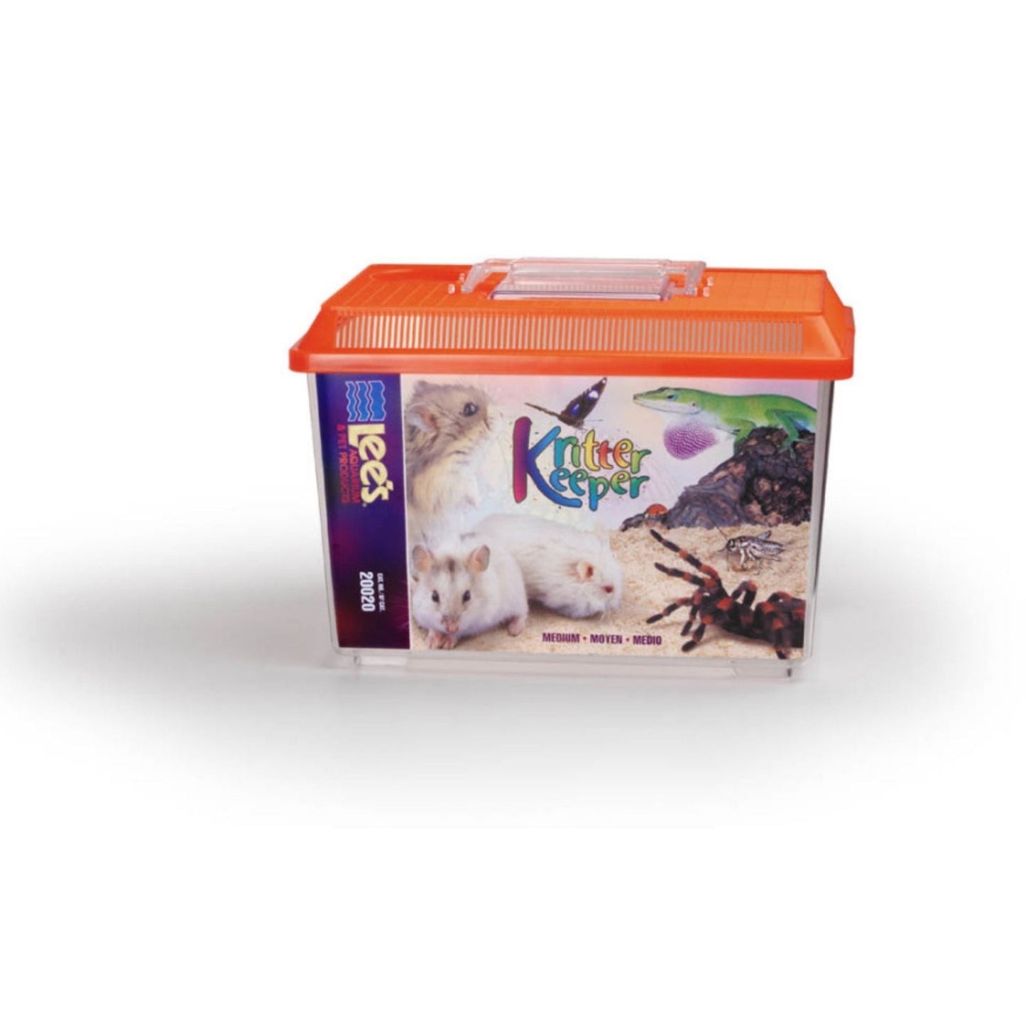 Lee's Aquarium & Pet Products Rectangle Kritter Keeper with Lid Label Assorted, 1ea/1.75 gal, MD
