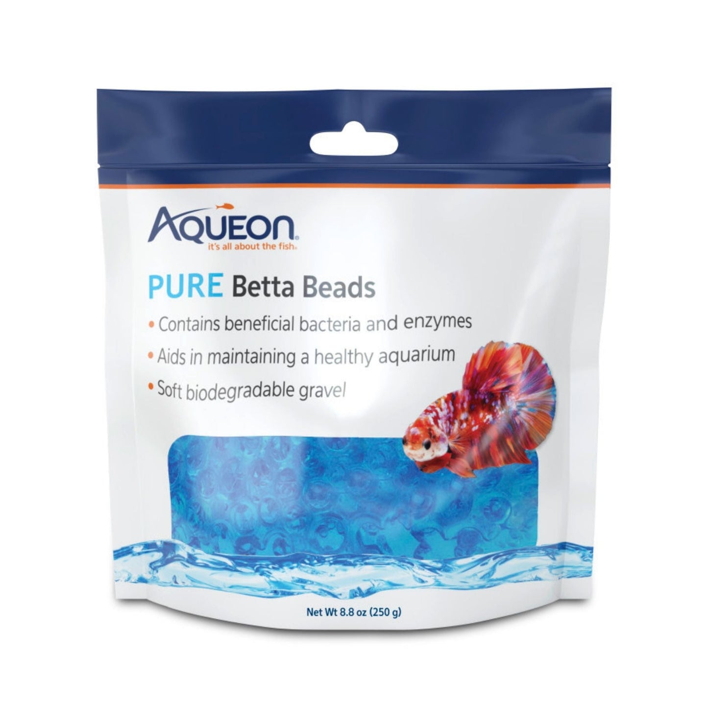 Aqueon PURE Betta Beads Blue, 1ea/8.8 oz.
