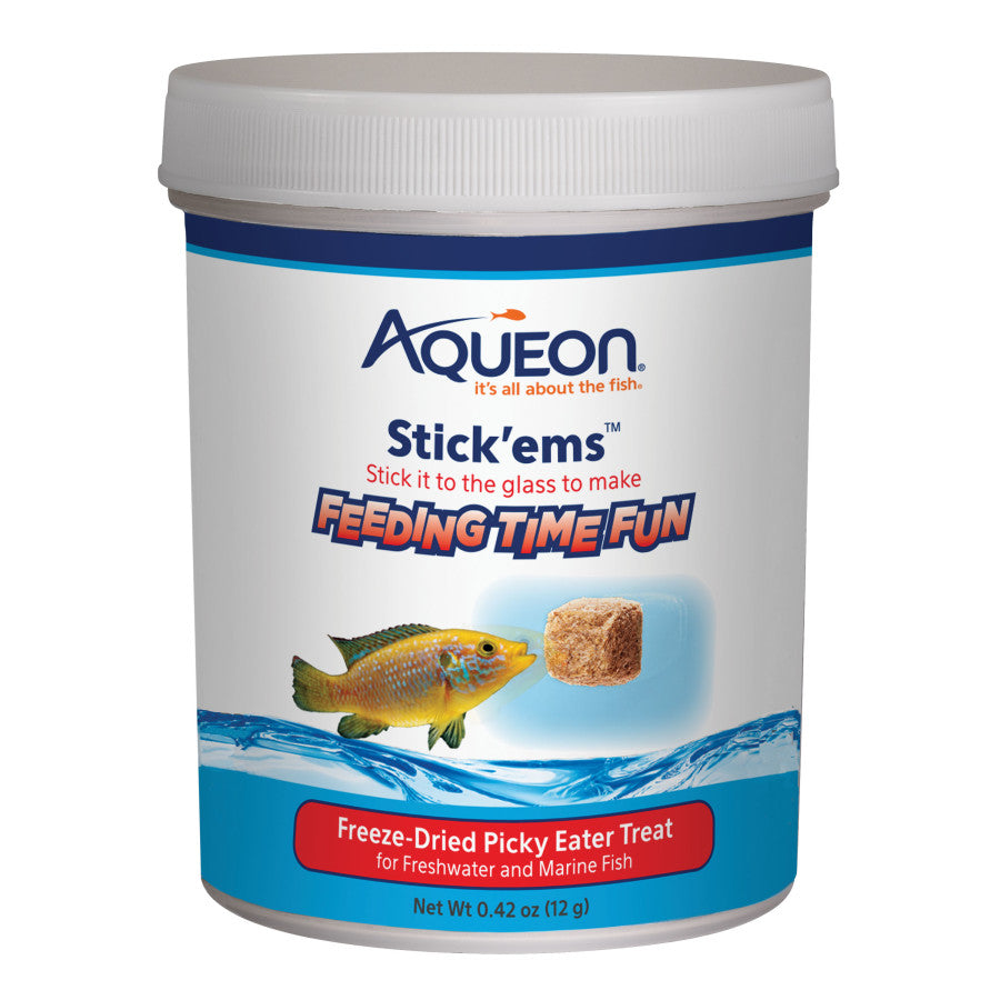 Aqueon Stick'ems Freeze - Dried Picky Eater Treat 1ea/0.42 oz - Pets Perfect