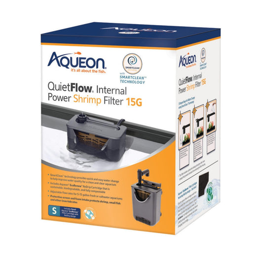 Aqueon QuietFlow Internal Filter with SmartClean Technology 1ea/Shrimp SMall