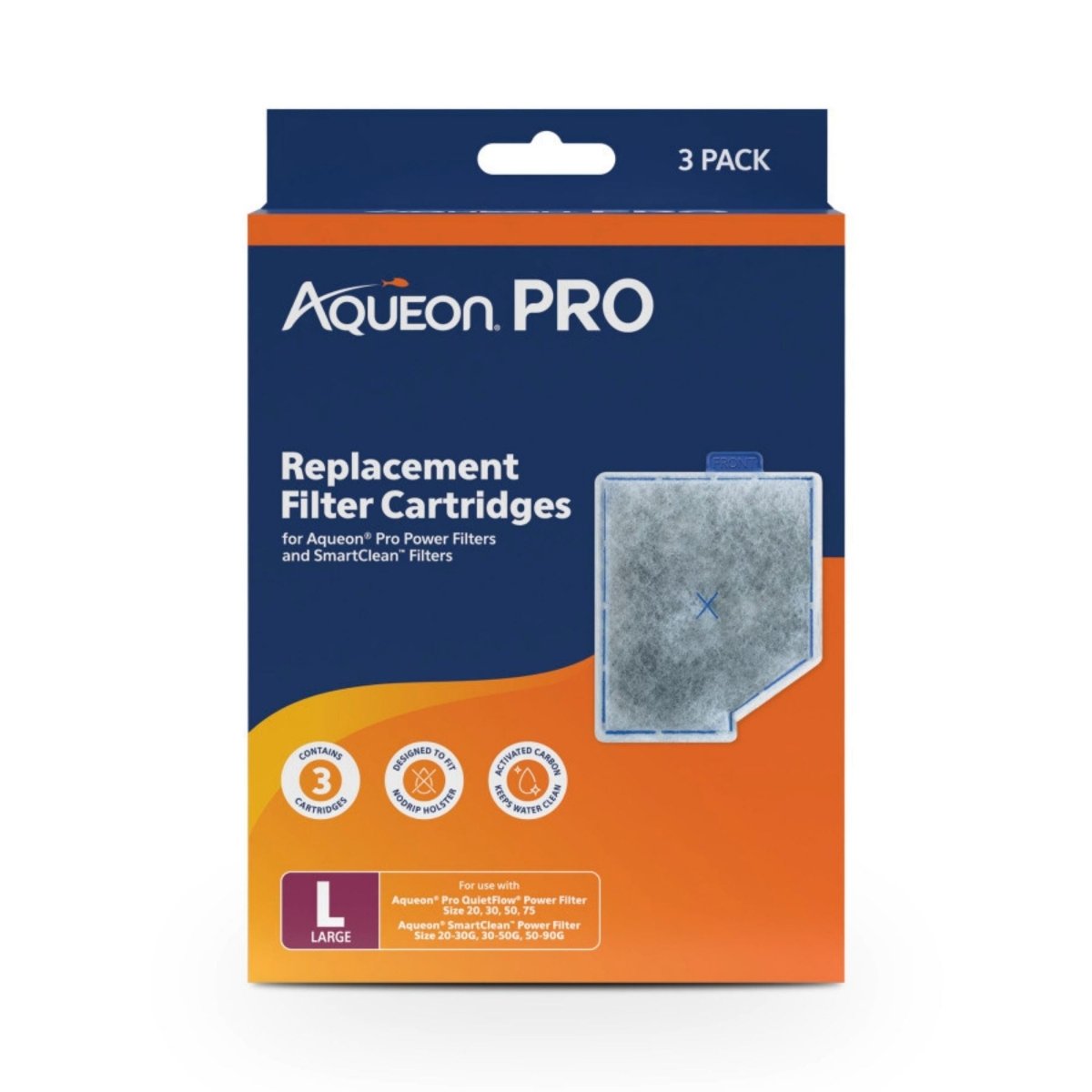 Aqueon Pro Replacement Aquarium Filter Cartridges Large, 3 ct - Pets Perfect