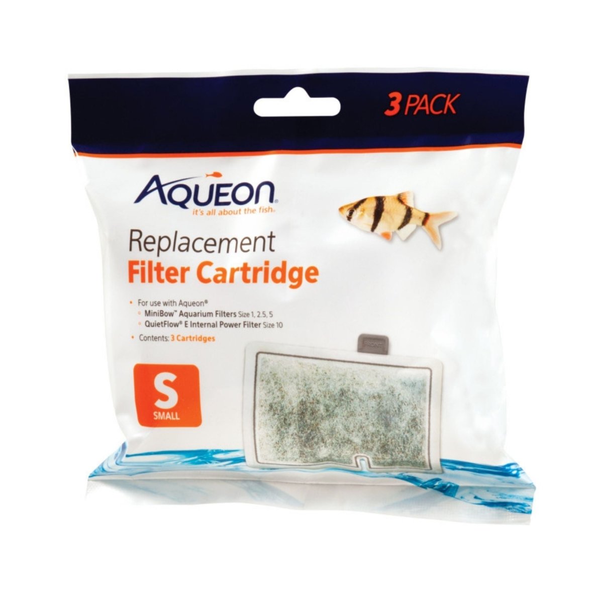 Aqueon Replacement Aquarium Filter Cartridges Small, 3 ct - Pets Perfect
