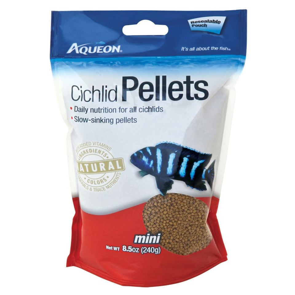 Aqueon Cichlid Pellets Mini Resealable Pouch 8.5oz