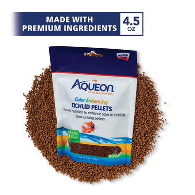 Aqueon Cichlid Food Color Enhancing 4.5 Oz Color Default Title