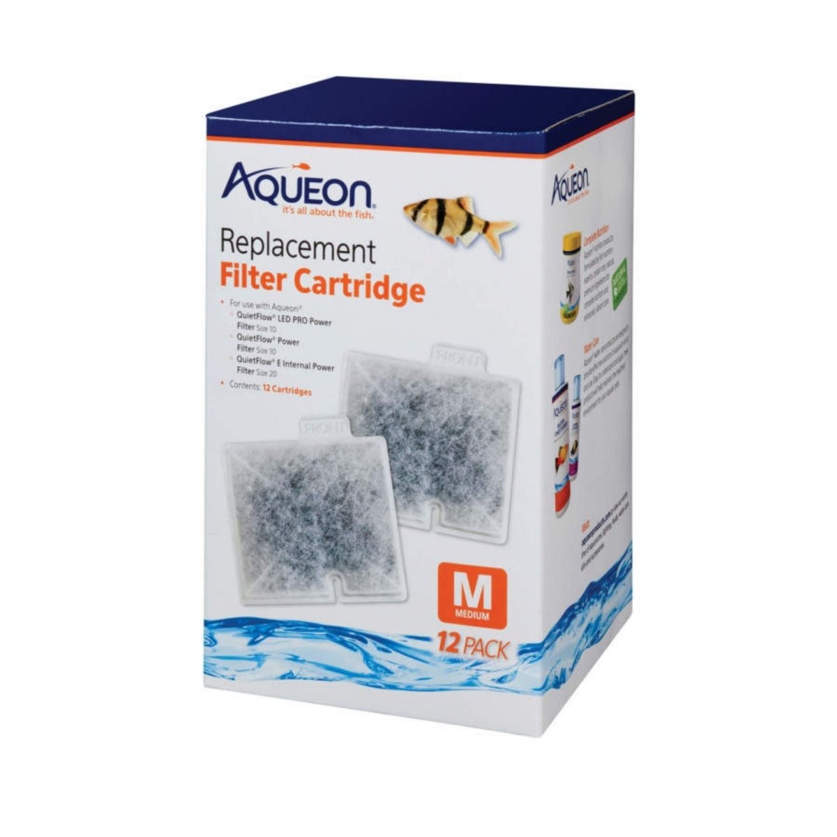 Aqueon Replacement Aquarium Filter Cartridges Medium, 12 ct - Pets Perfect