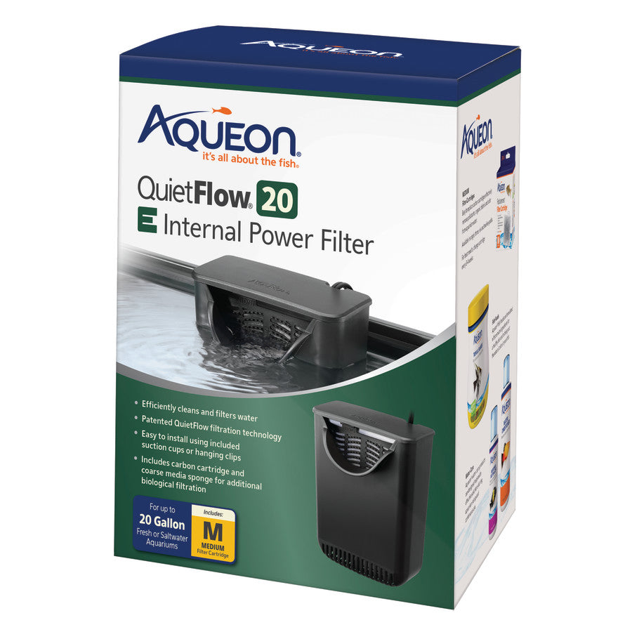 Aqueon QuietFlow E Internal Power Aquarium Filter Medium - 20 gal, view 2