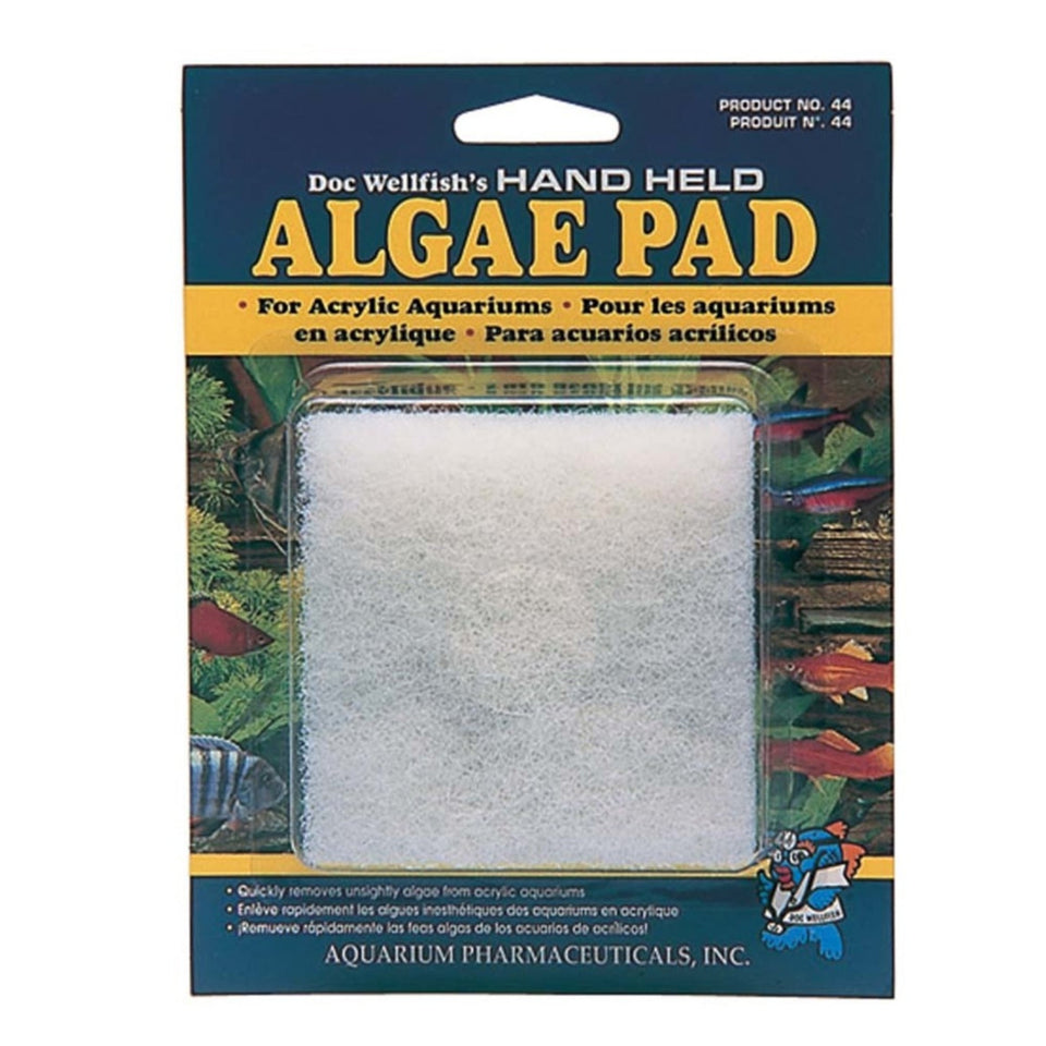 API Doc Wellfish's Hand Held Algae Pad For Acrylic, 1ea