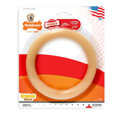 Nylabone Power Chew Ring Dog Chew Toy Original, Large/Giant up to 50 lb 1 ct - Pets Perfect