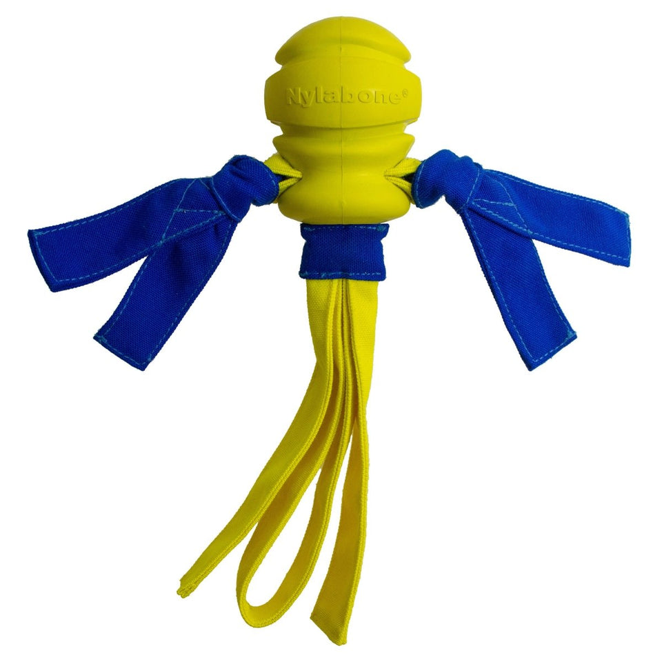 Nylabone Power Play Fling-a-Bounce Interactive Dog Toy Medium/Wolf, up to 35 lb - Pets Perfect