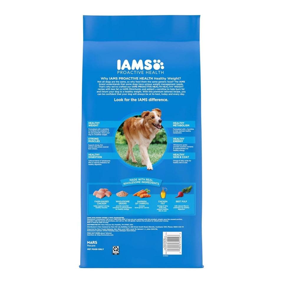 IAMS Healthy Weight Adult Dry Dog Food Chicken 7 lb, view 2
