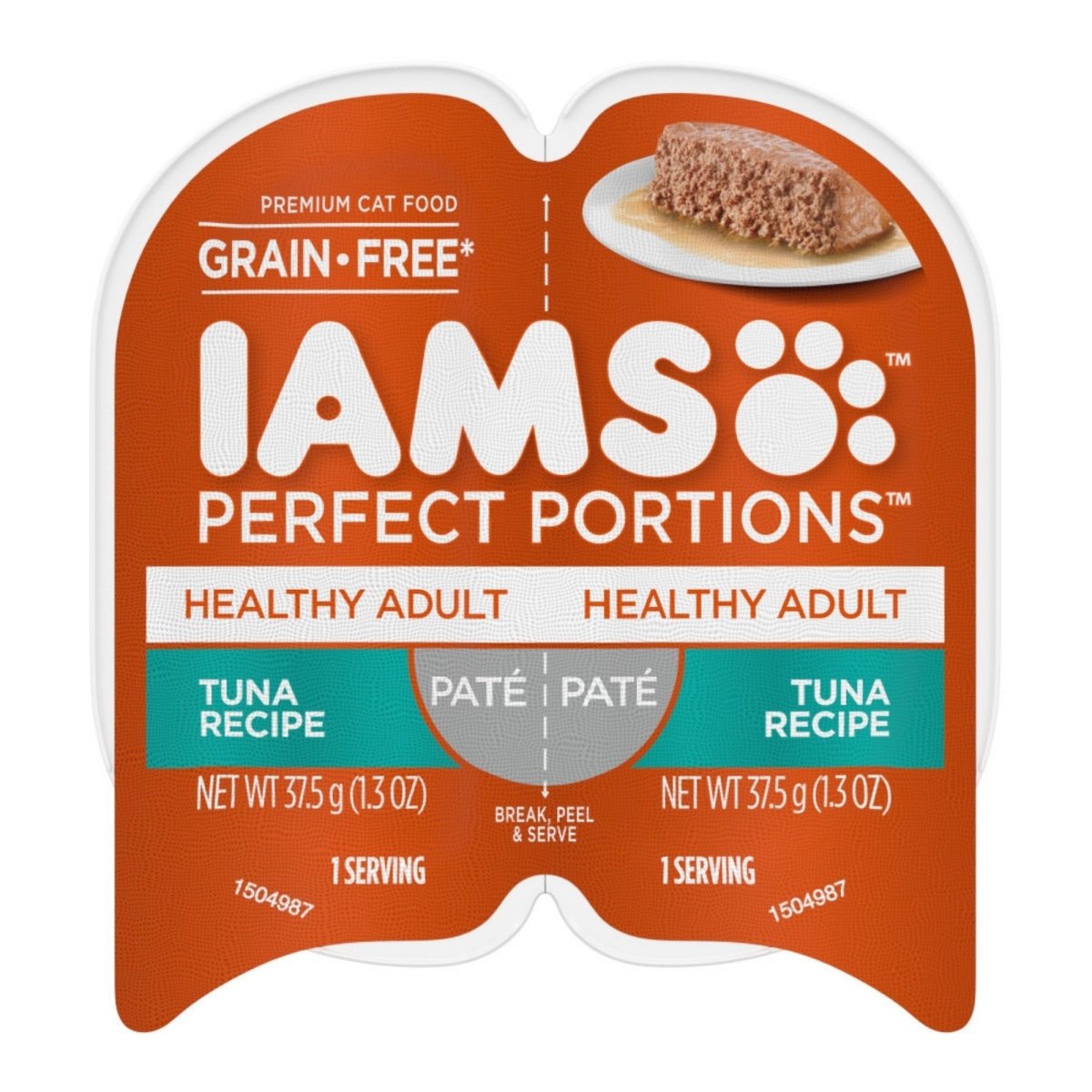 IAMS Perfect Portions Grain Free Healthy Paté Adult Wet Cat Food Tuna 2.6oz 24pk - Pets Perfect