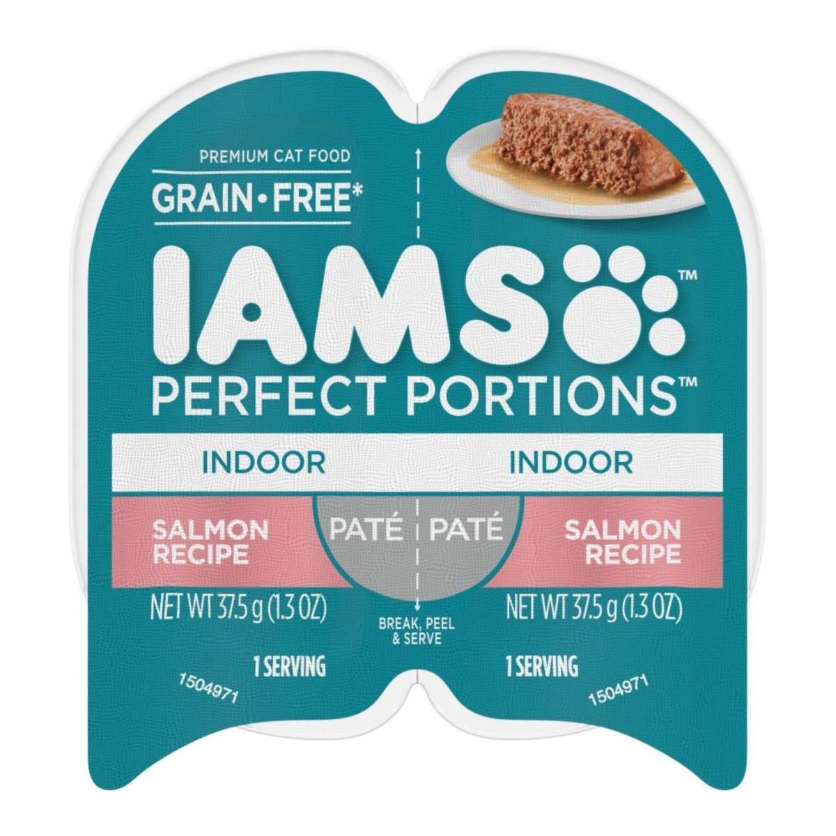 IAMS Perfect Portions Paté Indoor Adult Wet Cat Food Salmon 2.6oz 24pk - Pets Perfect