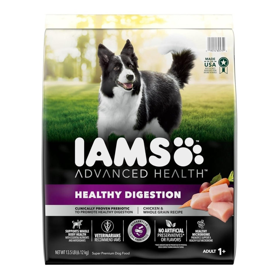 IAMS Advanced Healthy Digestion Adult Dry Dog Food Chicken & Whole