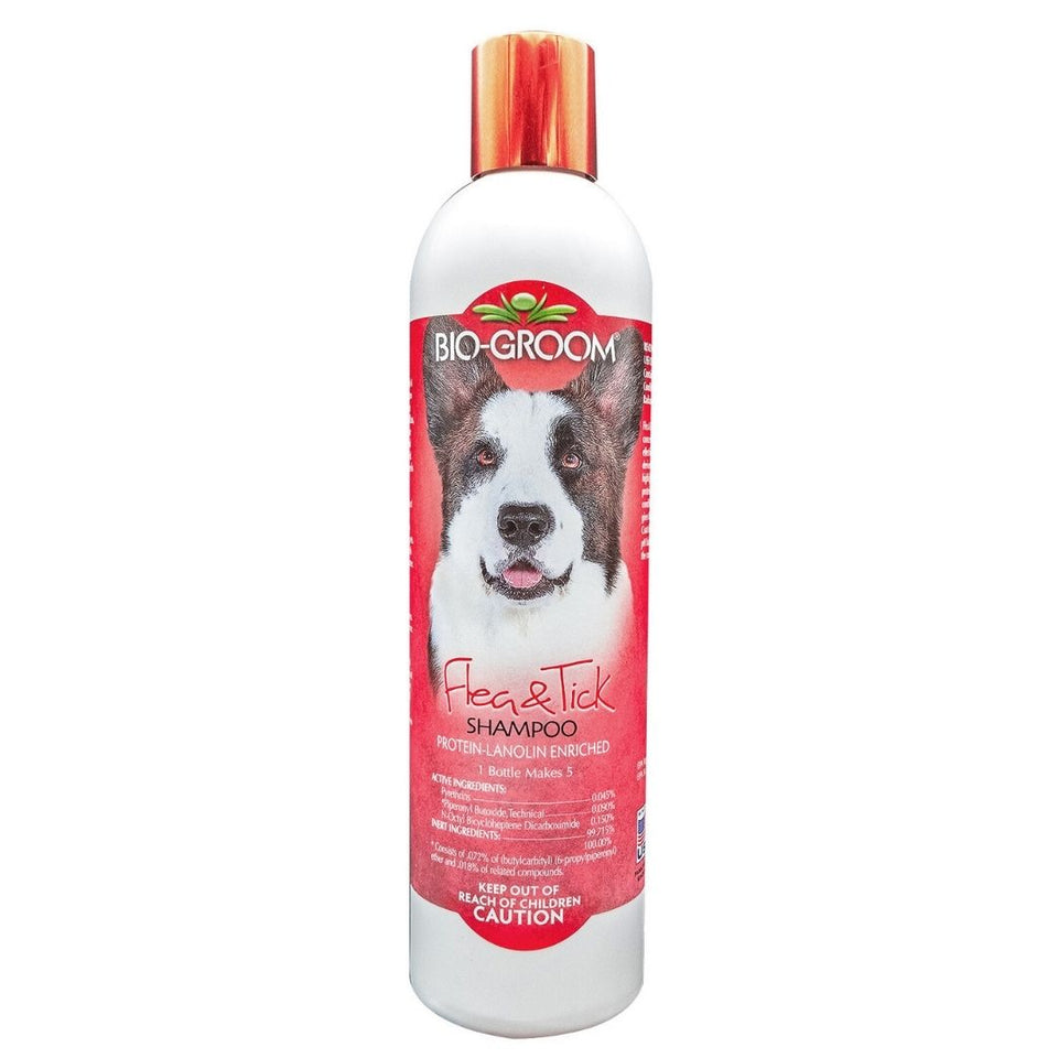 Bio Groom Flea & Tick Pet Shampoo for Dogs 12 fl oz