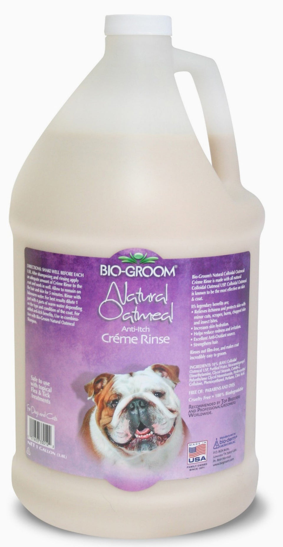 Bio Groom Natural Oatmeal Soothing Anti-Itch Creme Rinse, 1 gal, view 2