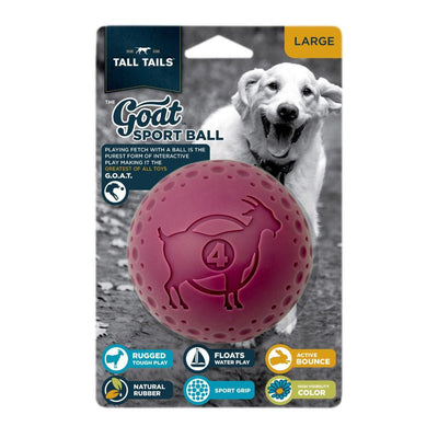 Tall Tails Dog Goat Ball, Purple, 4 in