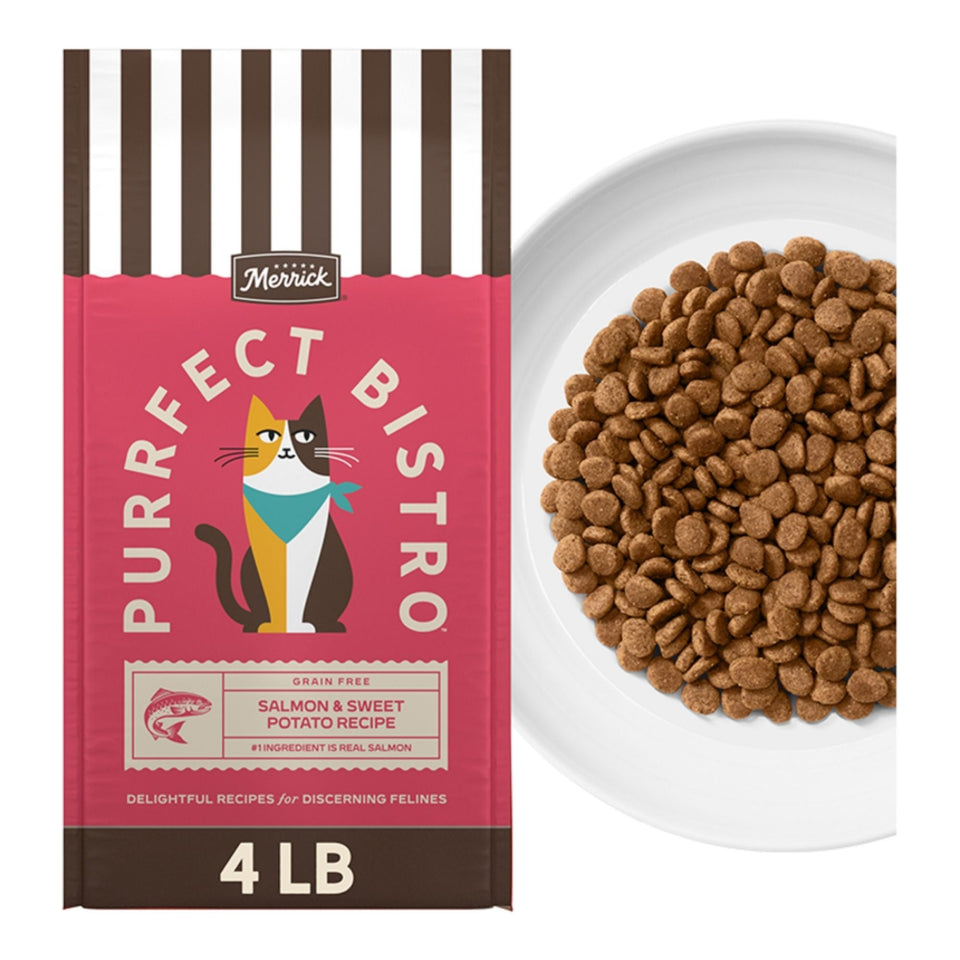 Merrick Cat Purrfect Bistro Salmon and Sweet Potato Formula 4Lbs