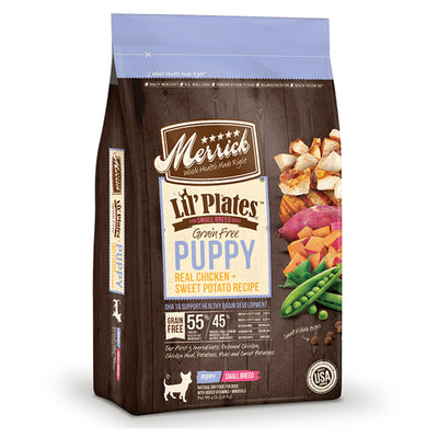 Merrick Lil Plates GF Puppy Real Chicken And Sweet Potato Recipe 12 lb