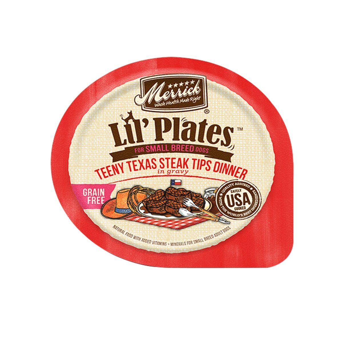 Merrick Lil' Plates Grain - Free Beef Wet Dog Food | 3.5 oz (Case of 12) - Pets Perfect