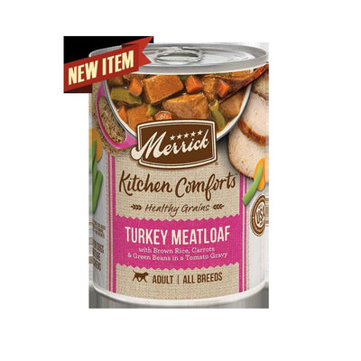 Merrick Kitchen Comfort Turkey Meatloaf Wet Dog Food, 12.7 oz each, Case of 12