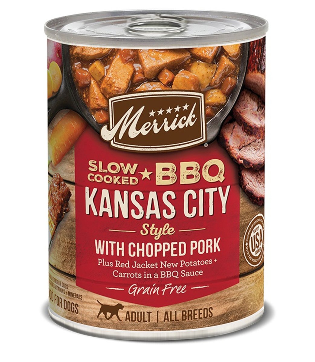 Merrick Slow - Cooked Grain - Free Kansas Style Pork Wet Dog Food | 12.7 oz (Case of 12) - Pets Perfect