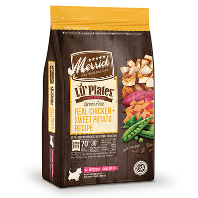 Merrick Lil Plates Grain-Free Real Chicken And Sweet Potatoes Recipe 4 lb