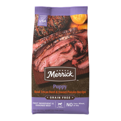 Merrick Dog Grain Free Puppy Beef And Sweet Potato 22Lb