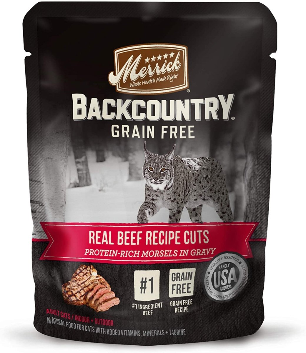 Merrick Cat Backcountry Real Beef 3oz. (Case of 24) - Pets Perfect