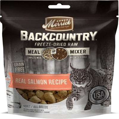 Merrick Backcountry FD Raw Meal Mixer Real Salmon Recipe Cat Food