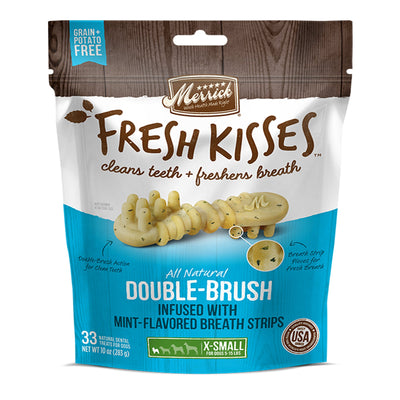 Merrick Dog Fresh Kisses Mint Strips X-Small 6 oz. 20 ct