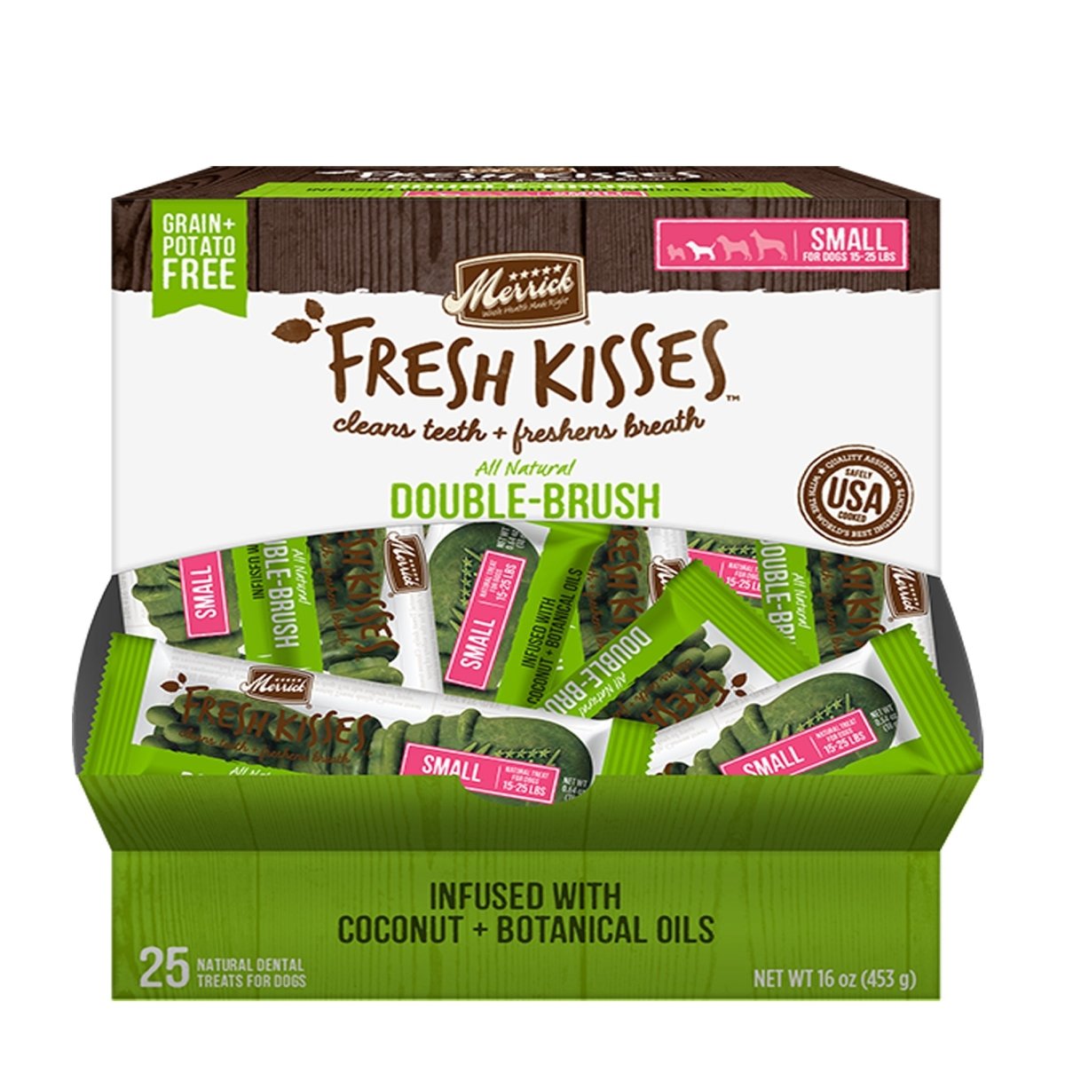Merrick Fresh Kisses Coconut + Botanical Oils For Small Dogs (17 - 30 Lbs) (25 Count) - Pets Perfect