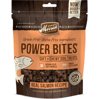 Merrick Dog Power Bites Salmon, 6 oz each, Case of 6